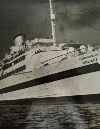 Initially at night, the lighted hospital ship would sail out to sea, as hospitals were not supposed to be attacked. But, after Miller's ship was attacked it stayed with the fleet.