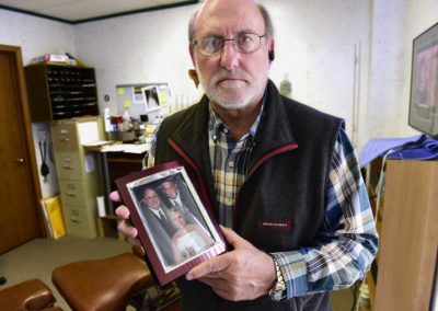 Paul Silcox of Fremont holds a photo of his son, Joey, who was 25 when he died of a drug overdose on Nov. 12, 2016. Heroin, fentanyl and cocaine were found in his son's system after his death. In 2016, drug overdose deaths doubled in Sandusky County from the previous year. Disguised as heroin, more powerful synthetic painkillers are causing an increase in overdose deaths in Sandusky County.