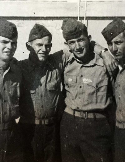 Willer, second from left, was not allowed a camera during World War II. He had his parents send him a camera after the war ended.